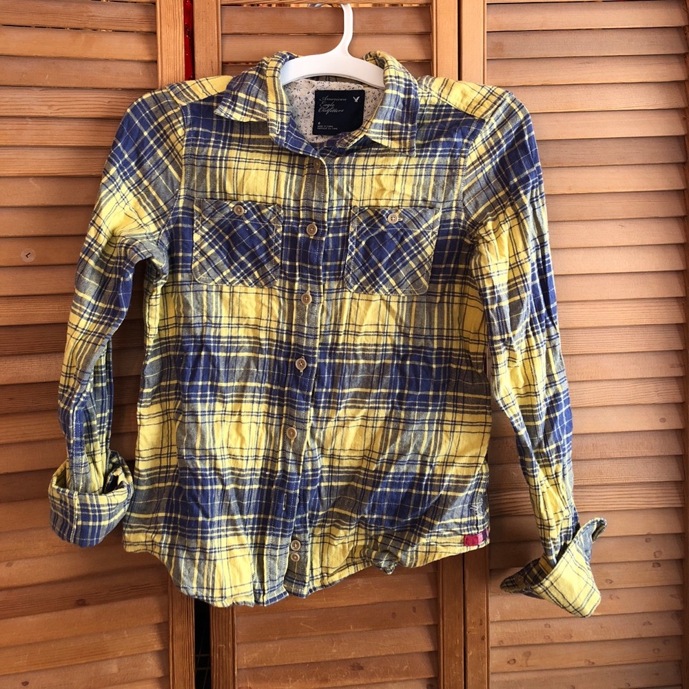 2 for 20 sale American Eagle flannel shirt sz.6/Sm